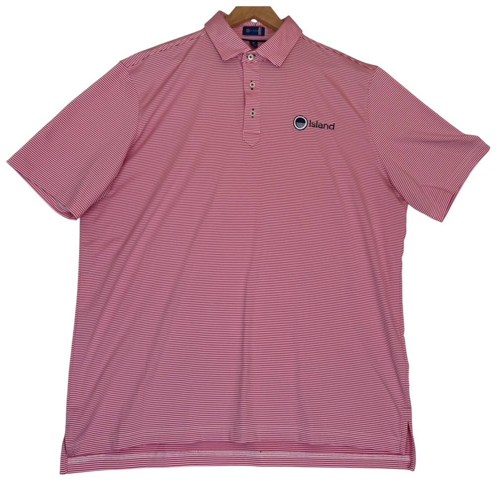 STITCH Striped Performance Golf Polos Lot of 3 Sea Island Embroidered Logo Sz XL - Picture 2 of 16